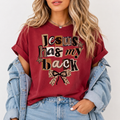 Jesus Has My Back Crimson Red Tee