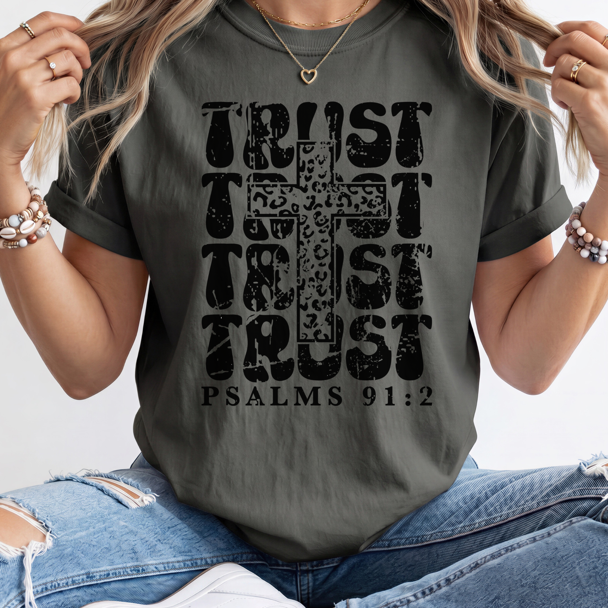 PSALMS 91:2 Pepper Tee