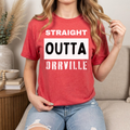 Straight Outta Orrville Heather Red Tee
